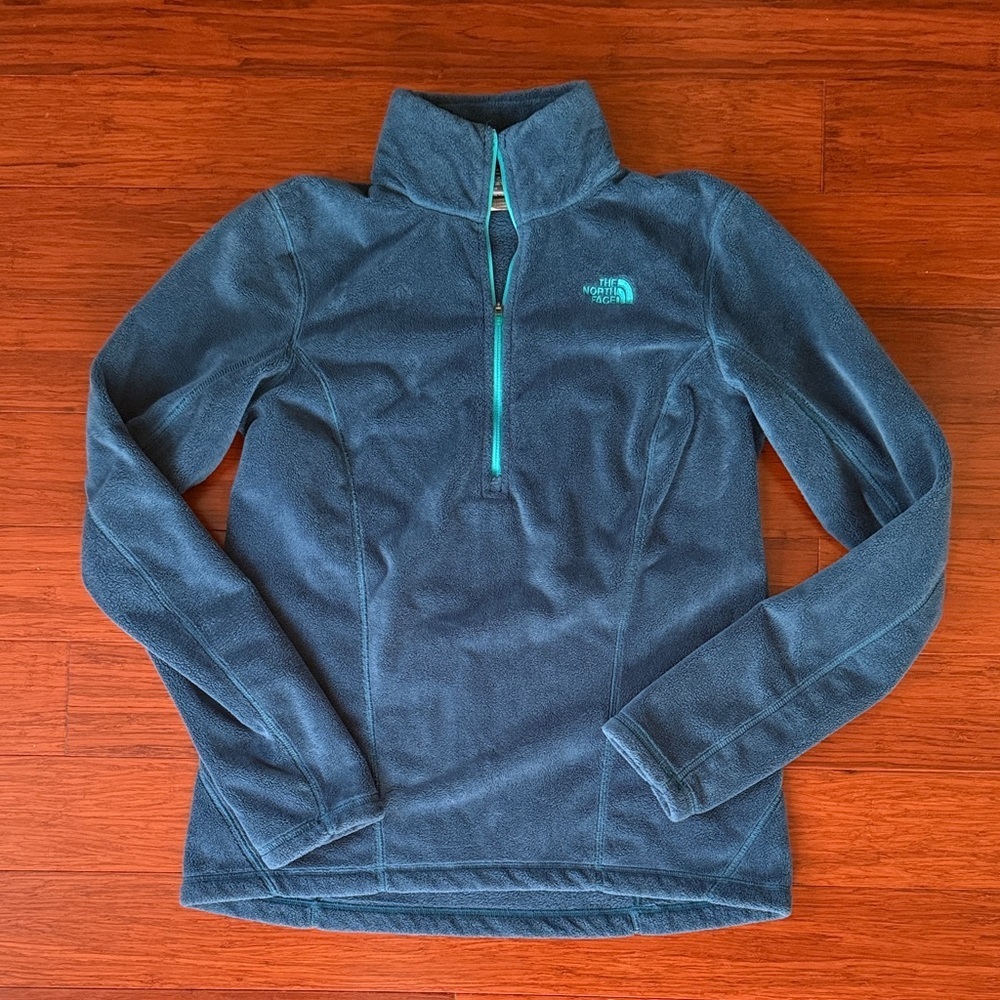 The North Face Teal Quarter-Zip Fleece